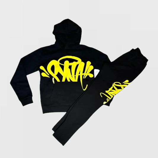 SYNAWORLD TEAM SYNA TRACKSUIT - MARL YELLOW/BLACK