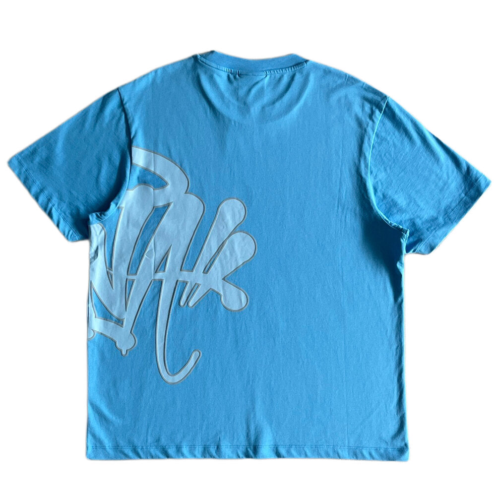 Synaworld ‘Syna Logo’ T-Shirt- Blue and Gray