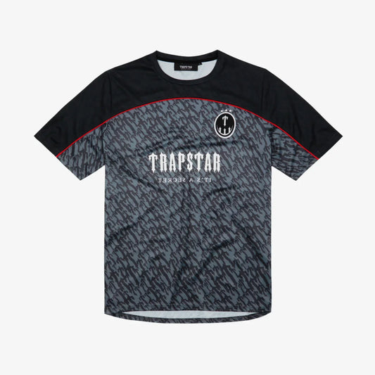 Trapstar T Monogram Football Jersey - Grey/Red