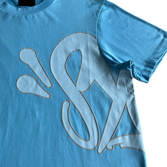 Synaworld ‘Syna Logo’ T-Shirt- Blue and Gray