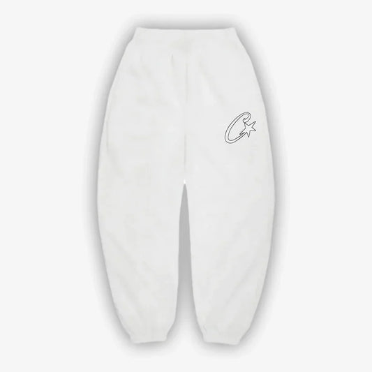 Corteiz C-Star Appliqué Jogger- White