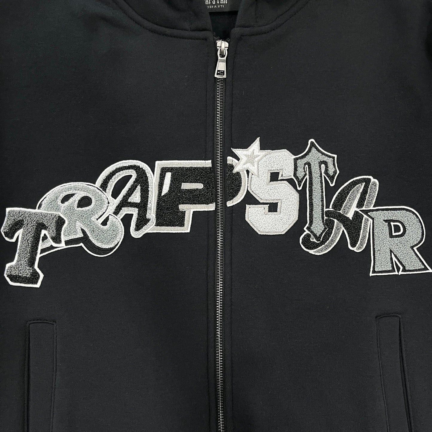 TrapStar Widcard Zip-Black Monochrome Jacket