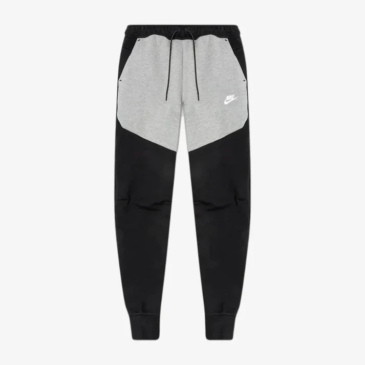 بنطال رياضي Tech Fleece باللونين الأسود والرمادي