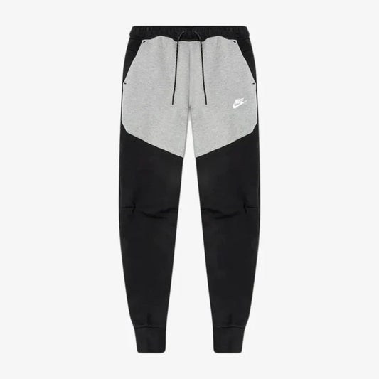 بنطال رياضي Tech Fleece باللونين الأسود والرمادي