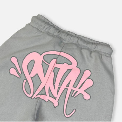 Syna World Tracksuit Grey & Pink