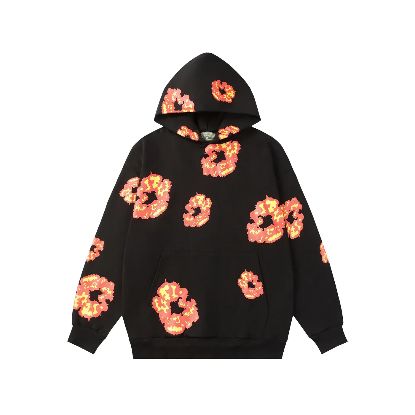 Denim Tears Hoodie Orange Flowers