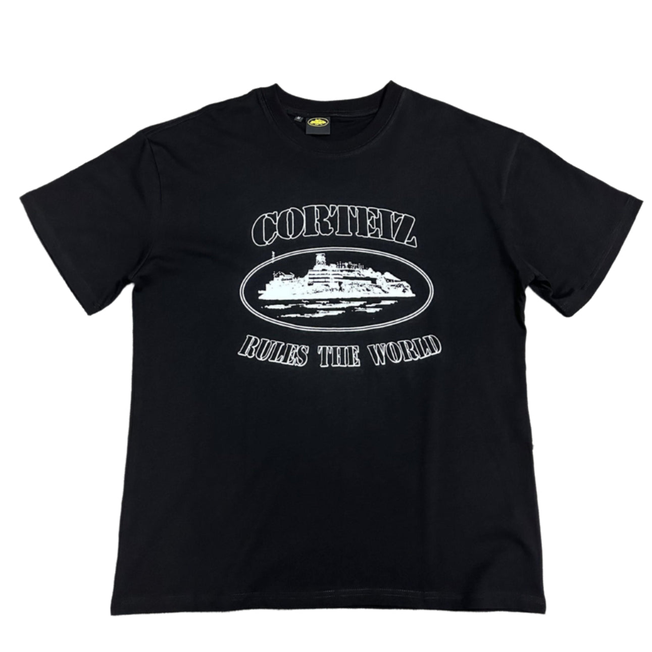 Corteiz Rules The World Plain T Shirt Black